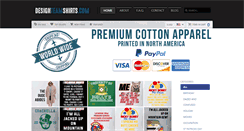 Desktop Screenshot of designteamshirts.com