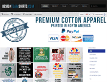 Tablet Screenshot of designteamshirts.com